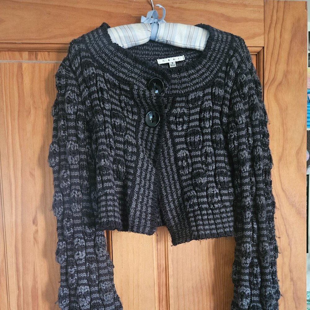 Cabi crop cable knit cardigan Size S